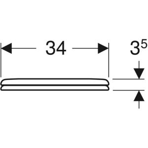 Geberit Bambini 573334000 toilet seat (child seat) with lid white