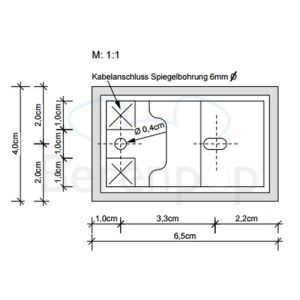 Decor Walther 0302460 OMEGA 20 wandlamp 30,5/50,5/100,5x4,5cm mat zwart
