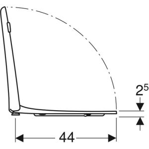 Geberit 300 Comfort 501386001 toilet seat with lid white