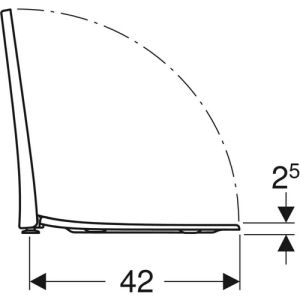 Geberit Acanto 500.605.01.2 toilet seat with cover white