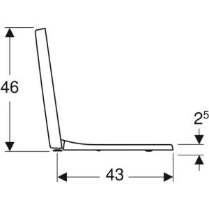 Geberit Renova Plan 572110000 toilet seat with lid white