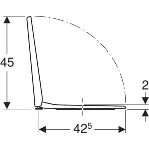 Geberit Bastia 501679001 toilet seat with lid white