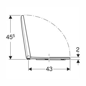 Geberit Renova 573010000 toilet seat with lid white