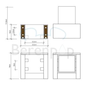 Decor Walther Ziegel 0591900 BK WMG Zahnputzbecherhalter weißes Porzellan/ Chrom (Outlet)