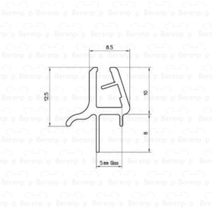 Duscholux 250378.01.000.1000 buigbaar afwaterprofiel, 100cm, 5mm