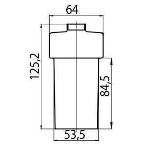 Emco 122100090 glass part soap dispenser clear