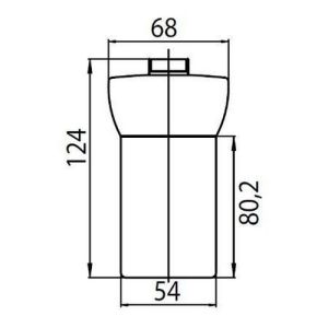 Emco 222100090 glass part soap dispenser opal glass *no longer available*
