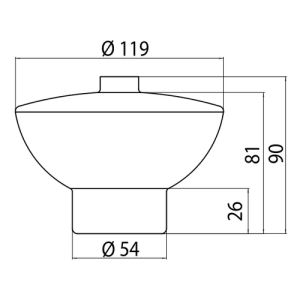 Emco Singles 102100090 glass part soap dispenser clear
