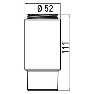 Emco System 2 352100090 glass part soap dispenser clear