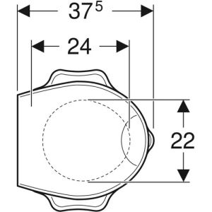 Geberit 300 Kids S8H51110200G turtle design toiletzitting (kinderzitting) met deksel rood *niet meer leverbaar*