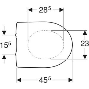 Geberit Renova 573035000 toilet seat with lid white *no longer available*