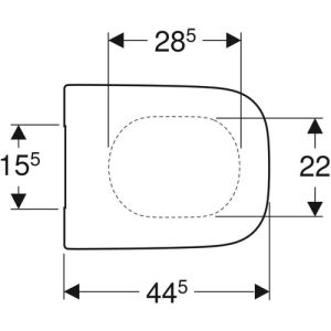 Geberit Renova Plan 500692011 toilet seat with lid white