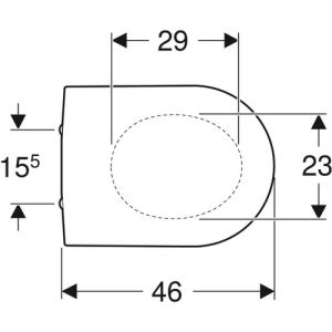 Geberit Renova Plan 500838011 toilet seat with lid white