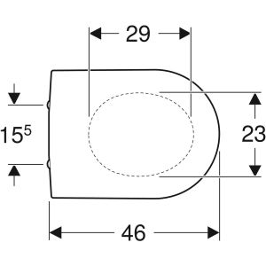 Geberit Renova Plan 573070000 toilet seat with lid white