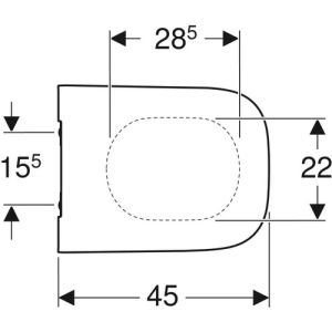 Geberit Smyle Square 500237011 toilet seat with lid white