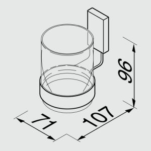 Geesa AIM 91840202 Zahnputzbecherhalter chrom