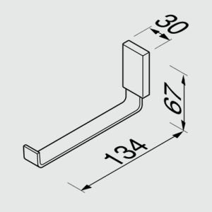 Geesa AIM 91841202 reserverolhouder chroom