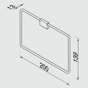 Geesa AIM 91842502 Handtuchring chrom
