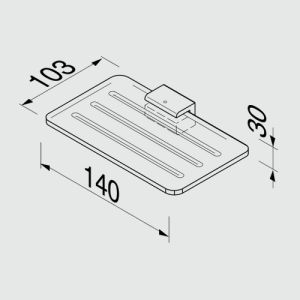 Geesa AIM 91844302 soap holder chrome
