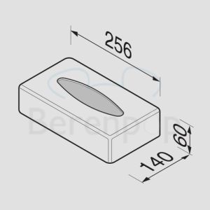 Geesa Papiertuchbox Hotel 91121006 freistehend mattschwarz
