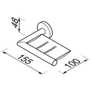 Geesa Nemox Collection 650302 zeephouder chroom (OUTLET)