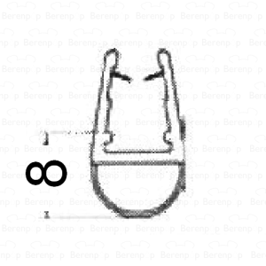 HSK Kienle E87073-2 O-Dichtung Profil niedrig (8mm) 200cm, 8mm *nicht mehr lieferbar*