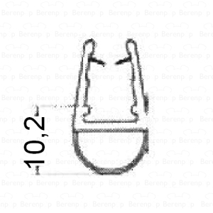 HSK Kienle E87073-3 O-Dichtung Profil mittel (10,2mm) 200cm, 8mm *nicht mehr lieferbar*