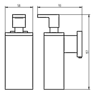 Haceka Rand 1143814 Seifenspender chrom