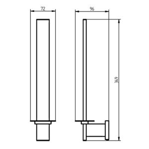 Haceka Rand 1143819 Reservepapierhalter chrom