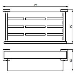 Haceka Edge 1143821 Fläschchenhalter chrom