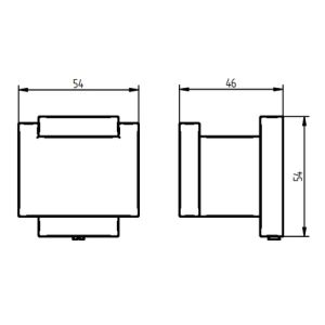 Haceka Edge 1208806 dubbele haak grafiet
