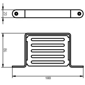 Haceka Ixi 1208579 soap holder wire matte black