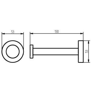 Haceka Kosmos 1125499 reserverolhouder chroom