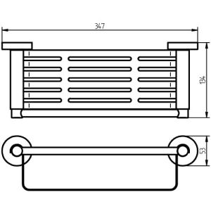 Haceka Kosmos Tec 1138512 flaconhouder RVS geborsteld