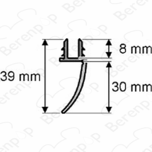 Huppe universal 070009 Verankerungsprofil, 201,2cm