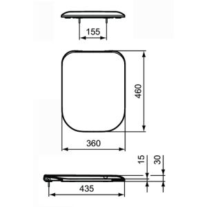 Ideal Standard Tonic II K706501 WC-Sitze mit Deckel weiß