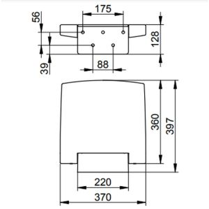 Keuco Collection Plan 14983170037 Klappsitz Aluminium lackiert/ schwarzgrau (RAL 7021)