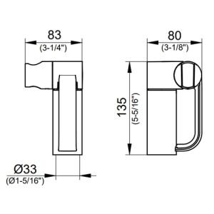 Keuco Plan Care 34910010000 hand shower holder chrome