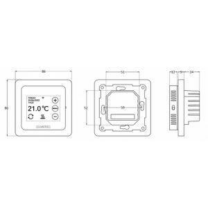 Magnum 825100 Smart WiFi Thermostat mit Fernbedienung
