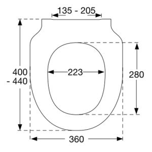 Pressalit WC-Sitze 300 Slim 1014000-DG6999 mit Deckel weiß