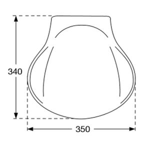 Pressalit 412000 Klappsitz weiß