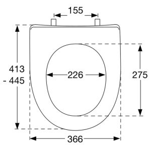 Pressalit Objecta D Pro 998111-DH4999 WC-Sitze mit Deckel schwarz polygiene