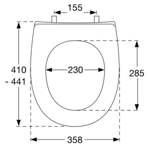 Pressalit Objecta Pro 990011-DH4999 WC-Sitze mit Deckel weiß polygiene
