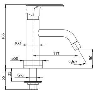 Pure Aragon AR5108 fonteinkraan chroom