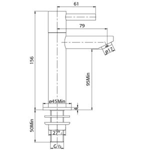 Pure Duero DU3038 fonteinkraan chroom