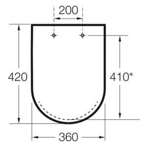 Roca Hall A801622004 toiletzitting met deksel wit