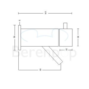 San4U 2524169 Spador fonteinkraan wand nikkel RVS look (OUTLET)