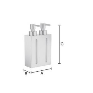 Smedbo Umriss FK258 Seifenspender mit 2 Pumpenoptionen Chrom