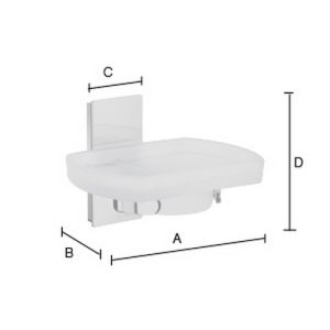 Smedbo Pole ZK342 Seifenschalenhalter Chrom