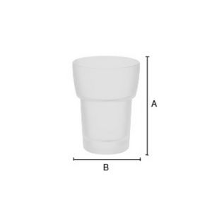 Smedbo XTRA L349 loses Glas weiß satiniert
